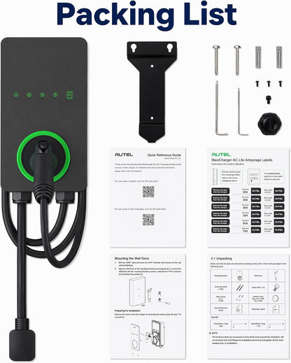 40A Level 2 EV Charger, 240V NEMA 14-50 J1772, Wifi, 25Ft Cable — product view 8