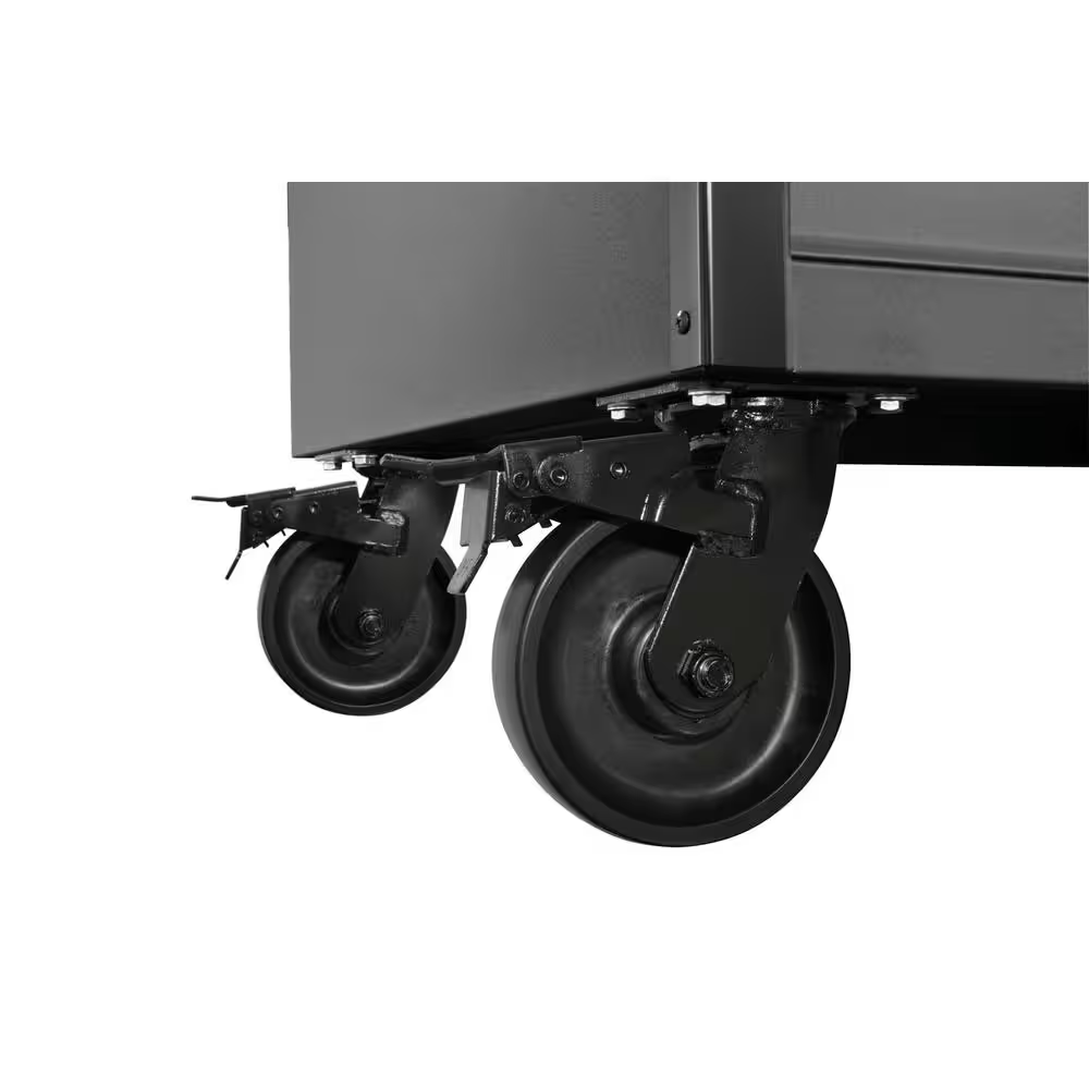 HD 46 In. Wide 24.5 In. Deep 12-Drawer Tool Chest and Rolling Cab Set, Matte Black — product view 4