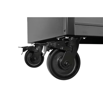 HD 46 In. Wide 24.5 In. Deep 12-Drawer Tool Chest and Rolling Cab Set, Matte Black — product view 4