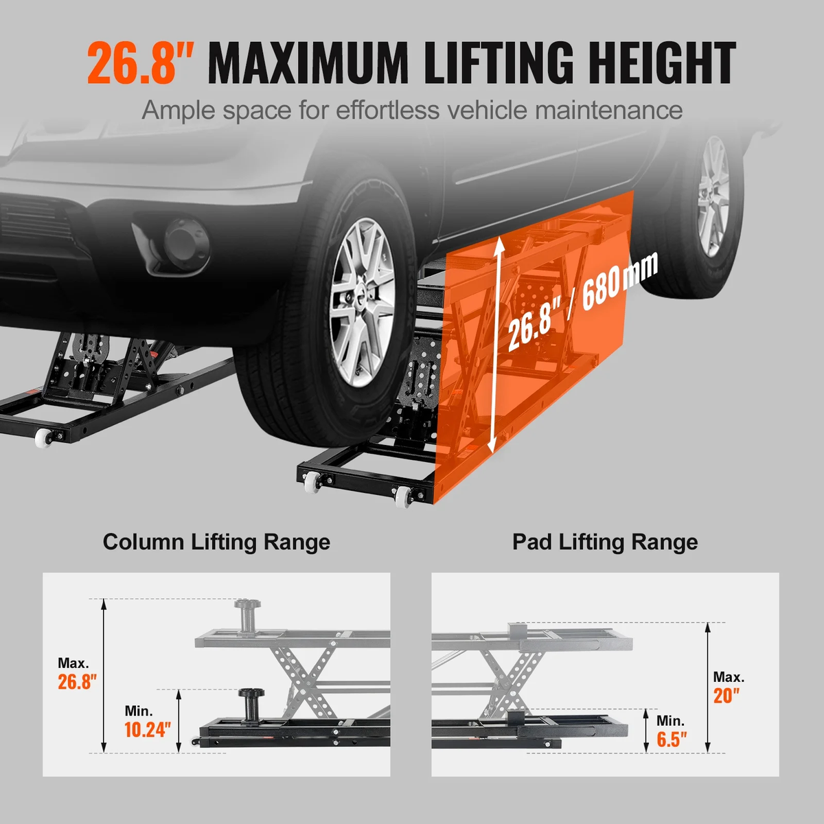 Portable Car Lift 7000 LBS Automatic Car Lift System Jack for Home Garage — product view 2